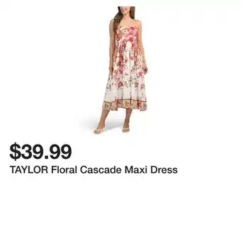 Marshalls TAYLOR Floral Cascade Maxi Dress offer