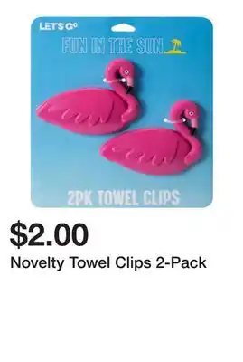 Five Below Novelty Towel Clips 2-Pack offer