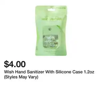 Five Below Wish Hand Sanitizer With Silicone Case 1.2oz (Styles May Vary) offer