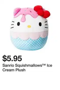 Five Below Sanrio Squishmallows Ice Cream Plush offer