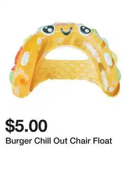Five Below Burger Chill Out Chair Float offer