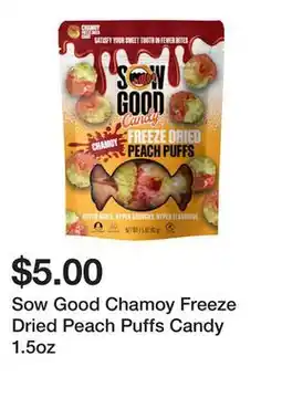 Five Below Sow Good Chamoy Freeze Dried Peach Puffs Candy 1.5oz offer