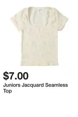 Five Below Juniors Jacquard Seamless Top offer