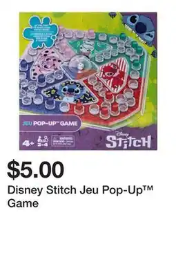 Five Below Disney Stitch Jeu Pop-Up Game offer