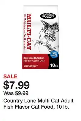 Tractor Supply Company Country Lane Multi Cat Adult Fish Flavor Cat Food, 10 lb offer