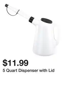 Harbor Freight Tools 5 Quart Dispenser with Lid offer