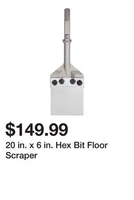 Harbor Freight Tools 20 in. x 6 in. Hex Bit Floor Scraper offer