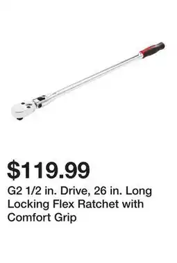 Harbor Freight Tools G2 1/2 in. Drive, 26 in. Long Locking Flex Ratchet with Comfort Grip offer