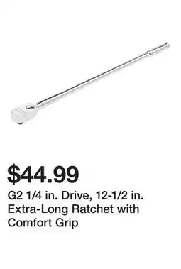 Harbor Freight Tools G2 1/4 in. Drive, 12-1/2 in. Extra-Long Ratchet with Comfort Grip offer