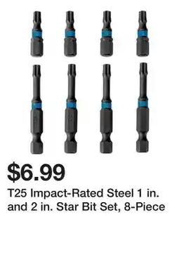 Harbor Freight Tools T25 Impact-Rated Steel 1 in. and 2 in. Star Bit Set, 8-Piece offer