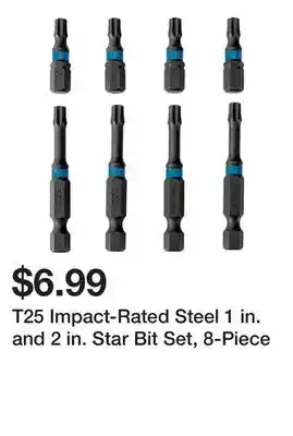 Harbor Freight Tools T25 Impact-Rated Steel 1 in. and 2 in. Star Bit Set, 8-Piece offer