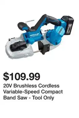 Harbor Freight Tools 20V Brushless Cordless Variable-Speed Compact Band Saw - Tool Only offer