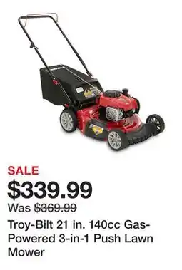 Tractor Supply Company Troy-Bilt 21 in. 140cc Gas-Powered 3-in-1 Push Lawn Mower offer