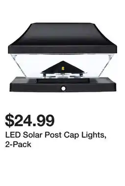 Harbor Freight Tools LED Solar Post Cap Lights, 2-Pack offer