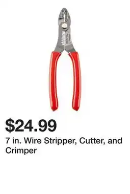 Harbor Freight Tools 7 in. Wire Stripper, Cutter, and Crimper offer