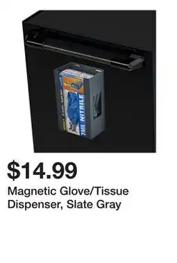 Harbor Freight Tools Magnetic Glove/Tissue Dispenser, Slate Gray offer