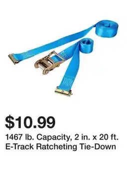 Harbor Freight Tools 1467 lb. Capacity, 2 in. x 20 ft. E-Track Ratcheting Tie-Down offer
