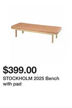 Ikea STOCKHOLM 2025 Bench with pad offer