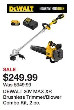 Tractor Supply Company DEWALT 20V MAX XR Brushless Trimmer/Blower Combo Kit, 2 pc offer