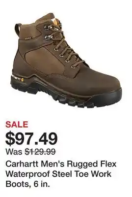 Tractor Supply Company Carhartt Men's Rugged Flex Waterproof Steel Toe Work Boots, 6 in offer