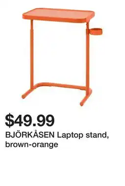 Ikea BJÖRKÅSEN Laptop stand, brown-orange offer