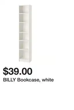 Ikea BILLY Bookcase, white offer