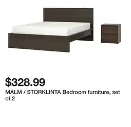 Ikea MALM / STORKLINTA Bedroom furniture, set of 2 offer