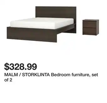 Ikea MALM / STORKLINTA Bedroom furniture, set of 2 offer