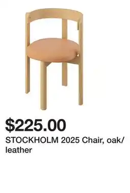 Ikea STOCKHOLM 2025 Chair, oak/leather offer