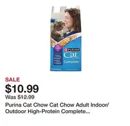 Tractor Supply Company Purina Cat Chow Cat Chow Adult Indoor/Outdoor High-Protein Complete Chicken Recipe Dry Cat Food offer