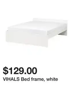 Ikea VIHALS Bed frame, white offer