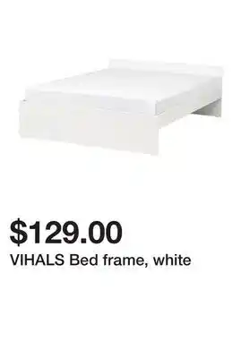 Ikea VIHALS Bed frame, white offer