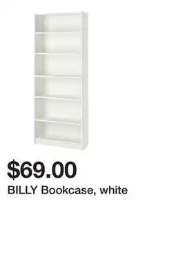 Ikea BILLY Bookcase, white offer