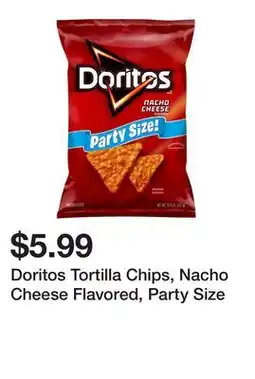 Wegmans Doritos Tortilla Chips, Nacho Cheese Flavored, Party Size offer