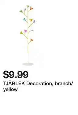 Ikea TJÄRLEK Decoration, branch/yellow offer