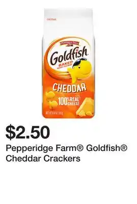 Wegmans Pepperidge Farm Goldfish Cheddar Crackers offer