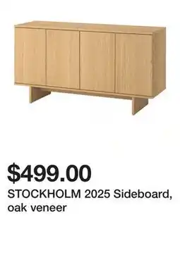 Ikea STOCKHOLM 2025 Sideboard, oak veneer offer