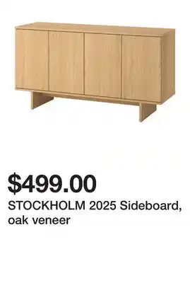 Ikea STOCKHOLM 2025 Sideboard, oak veneer offer