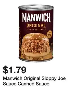 Wegmans Manwich Original Sloppy Joe Sauce Canned Sauce offer