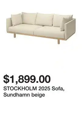 Ikea STOCKHOLM 2025 Sofa, Sundhamn beige offer