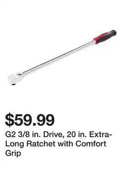 Harbor Freight Tools G2 3/8 in. Drive, 20 in. Extra-Long Ratchet with Comfort Grip offer