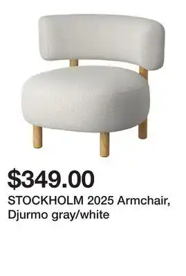 Ikea STOCKHOLM 2025 Armchair, Djurmo gray/white offer