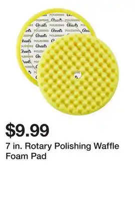 Harbor Freight Tools 7 in. Rotary Polishing Waffle Foam Pad offer