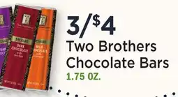 Heinen's Two Brothers Chocolate Bars offer