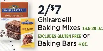 Heinen's Ghirardelli Baking Mixes 16.5-20 OZ. or Baking Bars 4 OZ offer