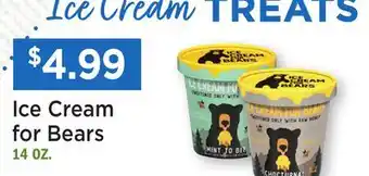 Heinen's Ice Cream for Bears offer
