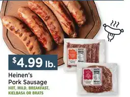 Heinen's Heinen's Pork Sausage offer