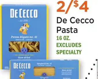Heinen's De Cecco Pasta offer