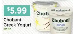 Heinen's Chobani Greek Yogurt offer