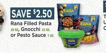Heinen's Rana Filled Pasta 10 OZ, Gnocchi 12 OZ. or Pesto Sauce 7 OZ offer